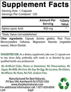 Best Naturals Alpha Lipoic Acid 600 mg & NAC 600 mg