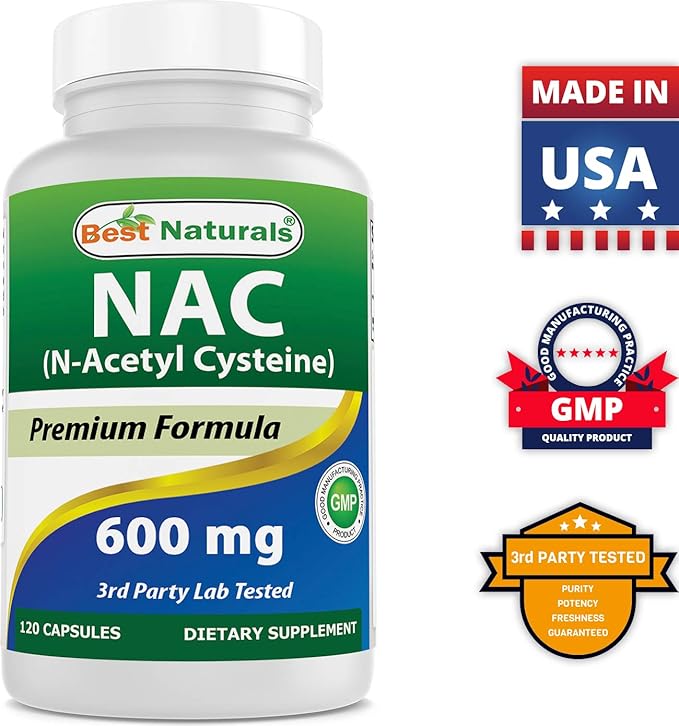 Best Naturals Alpha Lipoic Acid 600 mg & NAC 600 mg