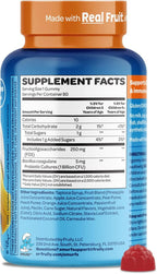 The Smurfs Kids Probiotic Gummies with 1 Billion CFU Probiotics & Prebiotics Chewable Probiotic Kids for Digestive Support, Healthy Gut & Immune Health | Ages 3+ | Made with Real Fruit | 80 Count