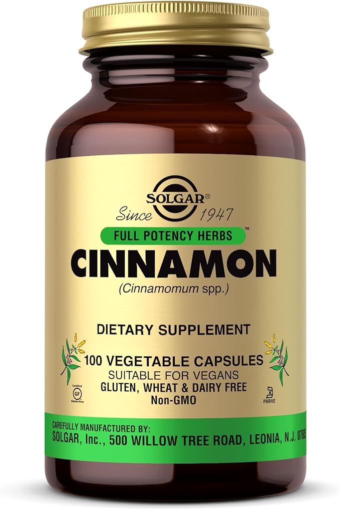 Solgar - FP Cinnamon Vegetable Capsules 100 Count