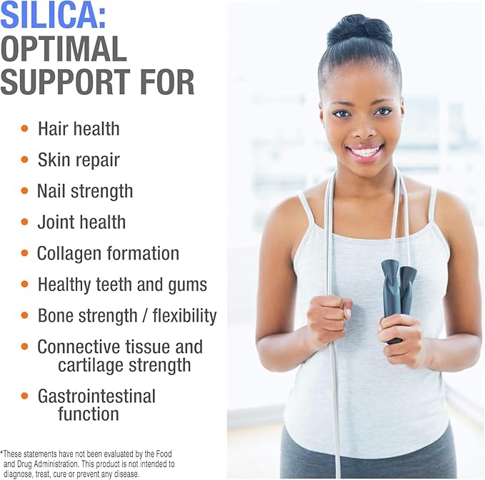 Cellfood Essential Silica Anti-Aging Formula, 4 fl oz, 2 Pack - Supports Healthy Bones, Joints, Hair, Skin, Nails, Teeth & Gums - Easy to Absorb - Gluten Free, Thiaminase Free, Non-GMO - 80-Day Supply