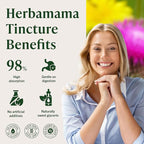 HERBAMAMA Uric Acid Cleanse Liquid Drops - Vegan Uric Acid Flush with Tart Cherry, Chanca Piedra & Dandelion Root Tincture - Non-GMO, Alcohol & Sugar-Free Supplement, 56-Day Supply