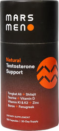 Testosterone Booster for Men - Natural Supplement Premium Tongkat Ali, Fenugreek, Shilajit & Boron - Male Support - Libido, Energy & Muscle Growth Support - 30 Servings