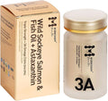 Wild Sockeye Salmon Fish Oil with Astaxanthin. 3A Omega-3 Formula(EPA, DHA, DPA). Ultra Absorption & Triple Strength. Non-GMO