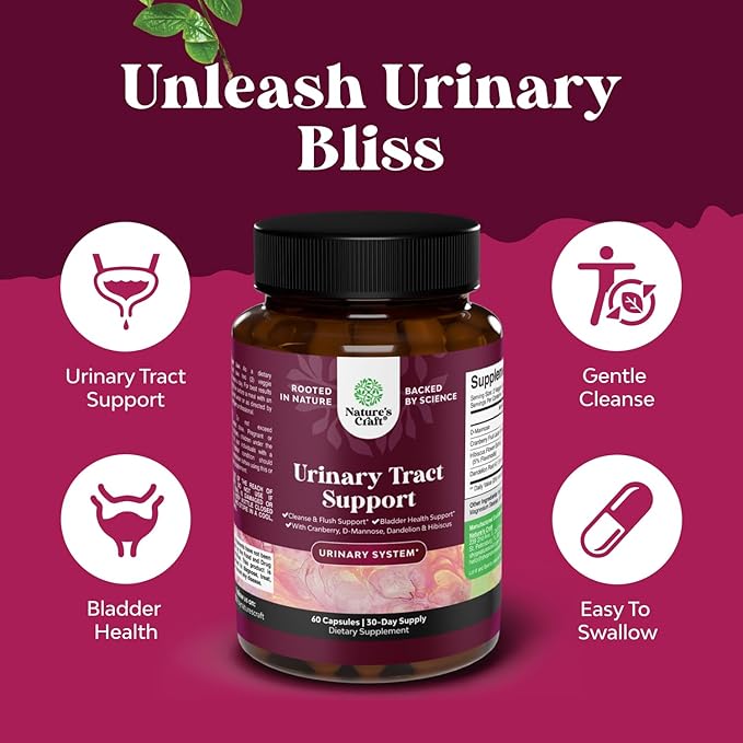 Bundle of High Potency D Mannose Capsules with Concentrated Cranberry for Urinary Tract Health for Women and High Strength Pure Quercetin with Bromelain Supplement for Immune Support and Breathing