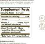 Solgar Vitamin E 200 IU - 100 Softgels - Natural Antioxidant, Immune System Support - Gluten Free, Dairy Free - 100 Servings
