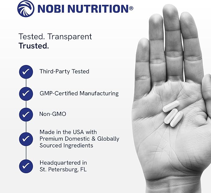 NMN Supplement 500mg | 99% Pure | NAD+ Precursor for Cellular Energy, Longevity, Repair, and Healthy Aging Support | Third-Party Tested & Non-GMO | Nicotinamide Mononucleotide | 60 NMN Capsules