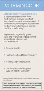 Garden of Life Multivitamin for Men - Vitamin Code 50 & Wiser Men's Raw Whole Food Vitamin Supplement with Probiotics, Vegetarian, 240 Capsules,(Pack of 2)