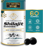 Pure Himalayan Shilajit Gummies 4000mg, Sugar-Free with KSM-66 Ashwagandha, Gokshura & 75% Fulvic Acid - 60 Gummies