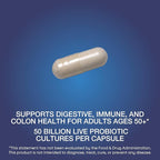 Nature’s Way Fortify Extra Strength(1) Pre+Probiotic Adults 50+, 50 Billion Live Cultures, Prebiotics, Probiotics for Digestive Health*, Immune Support*, Colon Health*, 30 Capsules