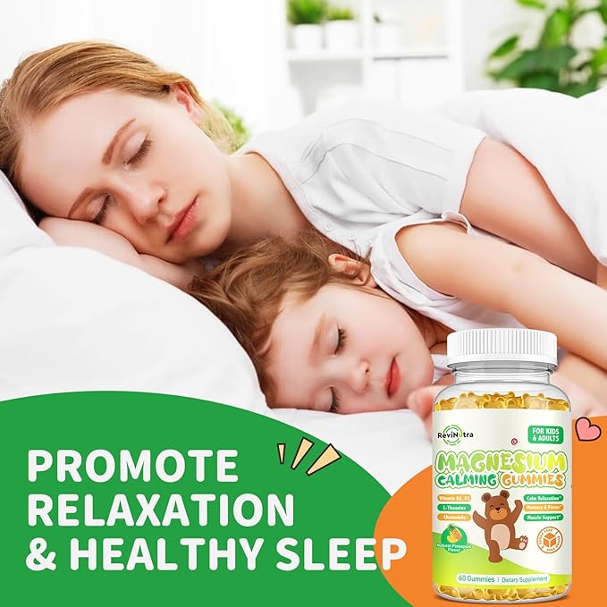Magnesium Gummies for Kids - Magnesium Glycinate Gummies Supplement with L-Theanine, Vitamin B6, D3 for Adults & Kids, Calm Magnesium for Sleep, Relaxation, Brain,Bones,Sugar Free Pineapple 120ct