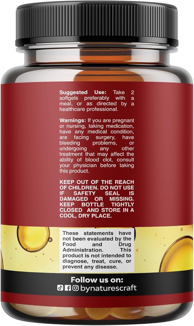 Icelandic Wild Caught Cod Liver Oil Softgels - Fish Omega 3, EPA, DHA, Vitamin D & A, 1000mg Per Serving - Burpless Capsules for Heart, Joint, Brain & Immune Support - 100 Count
