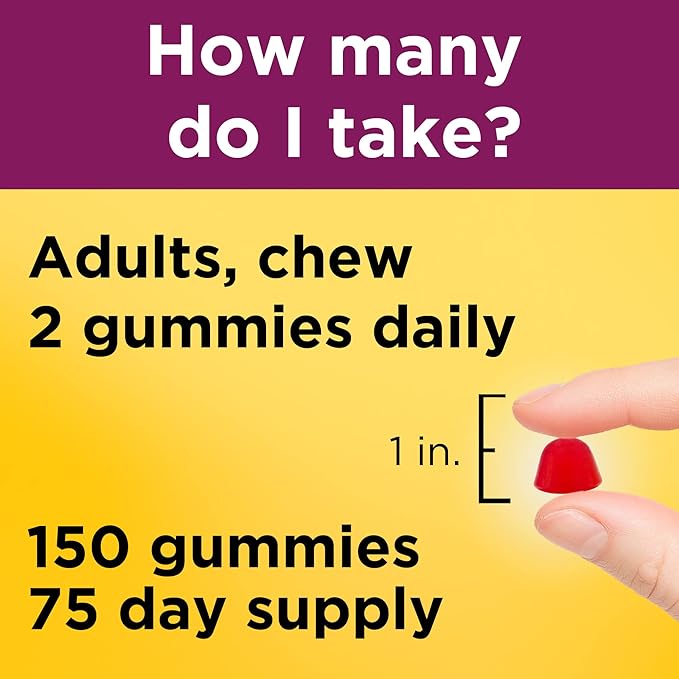 Nature Made Multivitamin For Women, Womens Gummy Multivitamins for Daily Nutritional Support, 150 Multi Vitamin Gummies, 75 Day Supply