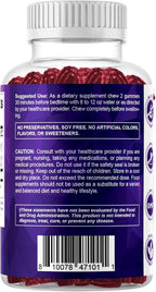 Vitamatic Melatonin 20 mg Gummies for Adults, 30 Servings - 60 Vegetarian Gummies - Non-Habit Forming Supplement