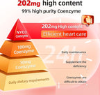 NYO3 CoQ10 200mg with Lecithin and Vitamins E, Ultra High Absorption, Antioxidant for Heart Health & Energy Production, High Coenzyme Q10 Content, Gluten Free, Non-GMO, 60 Days Supply