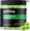 Potassium Supplement 500mg 3 in 1 Complex Gummies, Chewables with Potassium Citrate Chloride Gluconate, Extra Strength Blend, 60 Count
