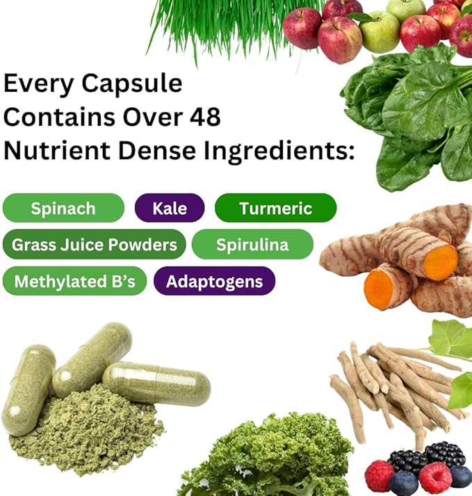 Paradise Herbs Earth's Blend Once Daily Multivitamin, No Iron, 48 Organic Superfoods, Probiotics, Antioxidants, Vitamins A, B12, C, D, K2,120 Count