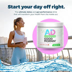 Project AD Life Good Morning Detox and Performance Drink, Naturally Flavored and Formulated with L-GLutamine, Apple Cider Vinegar, and Aloe Vera (24 Servings, Fresh Pressed Orange Juice)