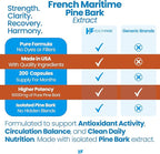Healthfare Pine Bark Extract 6000mg French Maritime | 200 Vegan Capsules | Standardized 95% OPC Proanthocyanidins | Antioxidant Herbal Supplement | Non-GMO, Gluten-Free | Made in USA