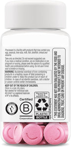 OLLY Delightful Iron Chewable Tablet, Iron Supplement from AB Fortis, Fruit Punch Flavor, 30 or 20 Day Supply - 60 Count (Pack of 2)