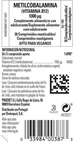 Methylcobalamin (Vitamin B12) 1000 mcg Solgar 30 Nugget
