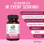 MaryRuth Organics Probiotic Beauty Capsules | Vegan Collagen Support | Anti Aging | Gut Health | Hair Skin and Nails Vitamins | Skin Care | Biotin | Non-GMO Project Verified | 60 Count (Pack of 2)