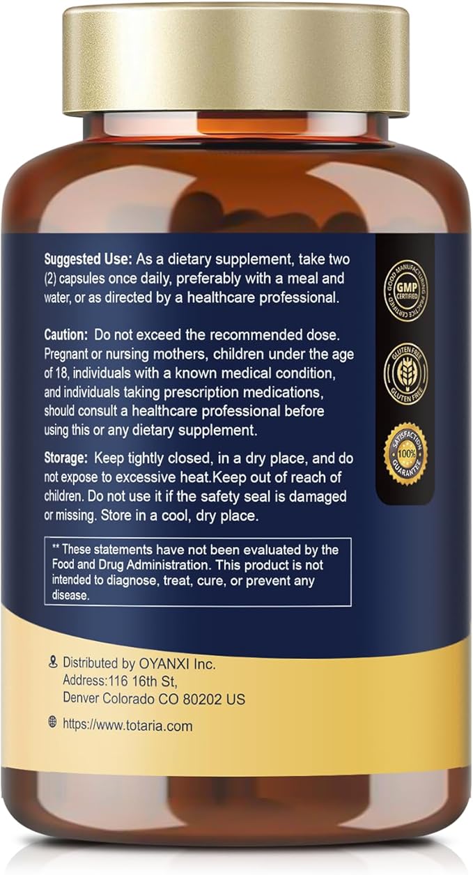 Totaria NAD Supplement for Women Men with nicotinamide riboside resveratrol,Quercetin, Betaine Boost NAD+ Levels NAD Plus Supplement for Anti Aging, Energy, Immune, Focus 120 Capsules