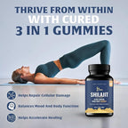 AMU NUTRITION Shilajit Gummies for Men & Women with Maca Root & Black Cohosh (60 Count (Pack of 1), Maca Root & Black Cohosh)