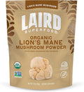 Laird Superfood Organic Lions Mane Mushroom Powder for Cognitive Function and Immune Support, 3.17 oz. Bag, Pack of 1