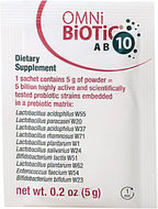 OMNi BiOTiC AB 10 - Clinically Tested Restorative Probiotic - Supports & Restores Gut Flora & Digestion - Digestive Probiotic for Diarrhea - Vegan, Hypoallergenic, Non-GMO (30 Daily Packets)