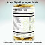 Clear Skin Acne Vitamins Capsules | Complexion Supplements with Pantothenic Acid B5, Zinc Picolinate, Vitex Chasteberry | 60 Count