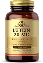 Solgar Lutein 20 mg, 60 Softgels - Supports Eye Health - Helps Filter Out Blue-Light - Contains FloraGLO Lutein - Non-GMO, Gluten Free, Dairy Free - 60 Servings