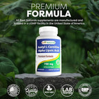 Best Naturals Acetyl L-Carnitine and Alpha Lipoic Acid 750 mg 120 Capsules (120 Count (Pack of 3))