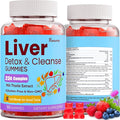 3000mg Liver Detox Repair & Cleanse Gummies | Milk Thistle 2000mg with Turmeric Dandelion Root & Artichoke for Liver Detox, Liver Support & Renew, Antioxidant, Gut, Skin - Fruit Flavor, 60 Gummies