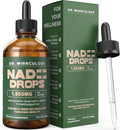 Pure NAD+ Supplements 1850mg Liquid Drops for Women & Man | Nicotinamide Riboside Organic NAD Plus Boosting Supplement - Natural Lemon Flavor