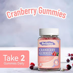 Cranberry Gummies 1000mg, Cranberry Supplements for Women, with D-Mannose 250mg, Womens Probiotic Gummies, Urinary Tract Health, Cranberry Flavor, NO GMOs, 60 Count