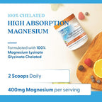 Doctors Best High Absorption Magnesium Powder Lysinate Glycinate 100% Chelated, Muscle Relaxation & Sleep Support, Gluten Free, Vegan, 100% Chelated Net Wt. 12.1 oz (340 Grams), Fruit Punch Flavor