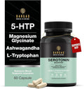 Serotonin Support Supplement – Helps Boosts 5HTP, Serotonin & Cortisol Levels, Herbal Blend – Promotes Positive Mood, Calmness, Stress Relief | Happy Mood & Brain Support | 60 Capsule