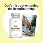 Eye Essentials for Adults – Vitamins & Multi Minerals Supplement w/Vitamin A, Bilberry Extract, Zinc & Antioxidants for Eye Health (60 Caps.)