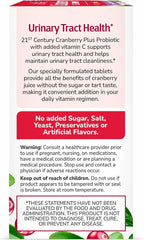21st Century Cranberry Plus Probiotic Tablets, 60 Count