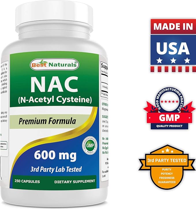 Best Naturals Alpha Lipoic Acid 600 mg & NAC N-Acetyl-Cysteine 600 mg