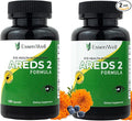 AREDS 2-2 Pack, 240 Capsules + Multivitamin, Lutein and Zeaxanthin 20mg, 2-in-1 Eye Vitamin, Contains Vitamin C, D, E & Zinc