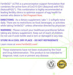 FertileQQ ULTRA Ubiquinol (QH) plus PQQ to BOOST Mama's 2B Natural Reproductive Support, #1 Formula for Support of Mitochondria Egg Cell Health - Doctor Recommended Fertility Formula.