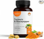 Turmeric Curcumin 1500mg with Black Pepper 5mg – High Potency, Vegan Capsules – Non-GMO, Gluten-Free – 120 Count