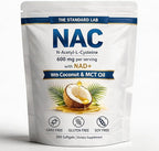 NAC Supplement 600mg | N-Acetyl Cysteine with NAD+ & Coconut Oil | Nicotinamide Complex | Non-GMO | 300 Count