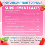 Calcium Citrate Gummies, Sugar Free Calcium Citrate 1000mg for Muscle Healthy, Absorption Calcium Supplements for Adults & Kids, Raspberry, 60 Count