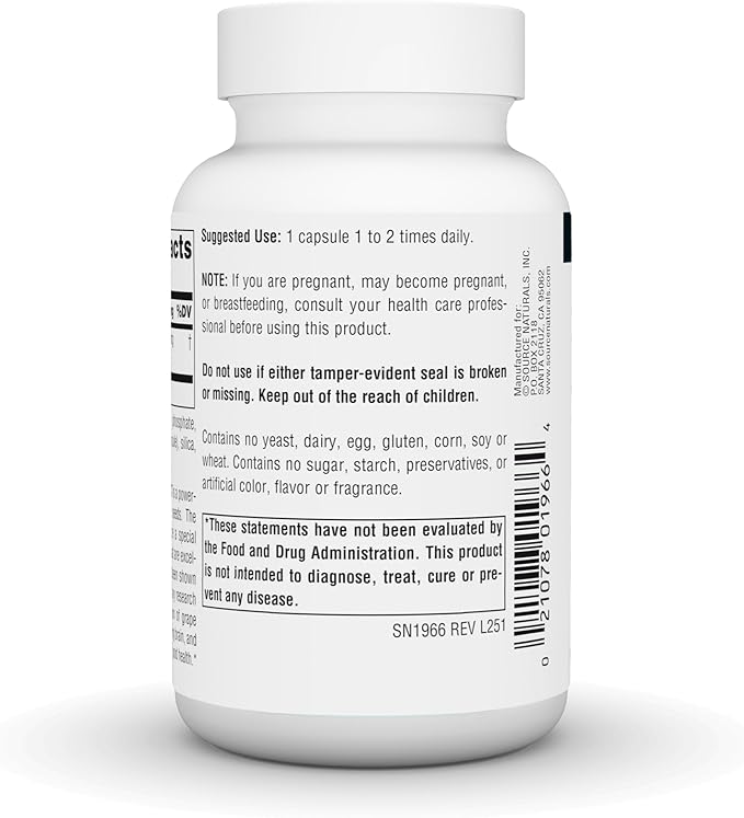 Source Naturals Grape Seed Extract, Proanthodyn, Antioxidant Protection*, 100 mg - 120 Capsules