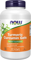 NOW Supplements, Tumeric Curcumin (Curcuma longa) Gels, Standardized Extract, Herbal Supplement with 95% Curcuminoids, 120 Softgels