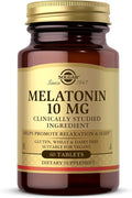 Solgar Melatonin 10 mg Clinically Studied Ingredient, Helps Promote Relaxation & Sleep, Suitable for Vegans, 60 Tablets
