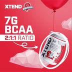 Xtend Original BCAA Powder Airheads Candy Flavor,7g BCAA and 2.5g L-Glutamine,Sugar Free Post Workout Muscle Recovery Drink with Amino Acids for Men & Women,30 Servings,(Pack of 2)